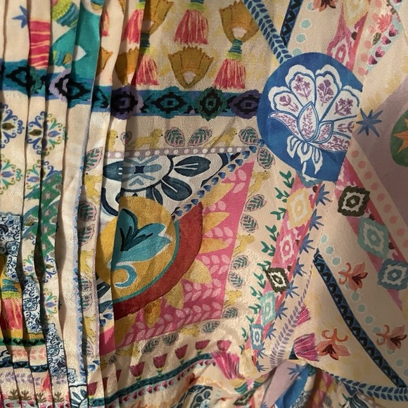 Taj by Sabrina Crippa Women's Long Sleeve Mini Dress Multicolor Size Small Beach - Picture 8 of 14